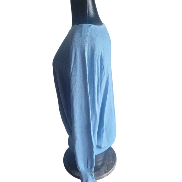 Joseph A Light Blue Dolman Sleeve Sweater M - Picture 5 of 8